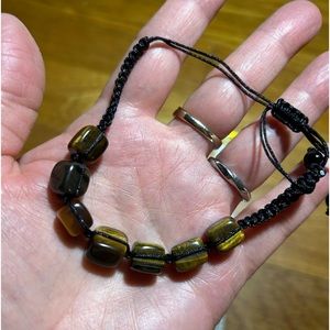 3/$25 NWT Natural Stone Crystal Bracelet